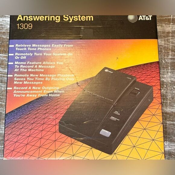 AT&T Vintage Remote Answering System #1314-Black - Picture 1 of 3